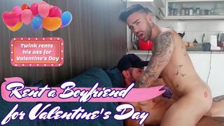 Rent A Boyfriend For Valentines Day - Top twink suddenly cums and has to give his booty - Cute and lovely Petite twink rents his wazoo on Valentines Day - Takes a large dick bareback for bucks and acquires his miniature aperture filled - With Alex Barce - 15 image