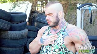 TRAILERTRASHBOYS Ryan Sebastian Barebacks With Davin Strong - 4 image