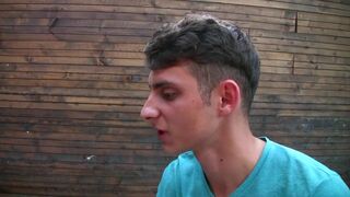 At summer camp two students have their first experience with erotic blowjob and awesome ass fucking