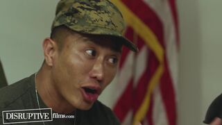 Army Jocks Teach Shy New Recruit How To Roughen Up - DisruptiveFilms - 2 image