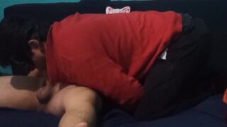 I make a blowjob to my hetero friend - 12 image