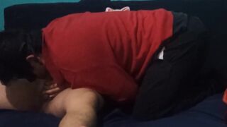 I make a blowjob to my hetero friend - 15 image