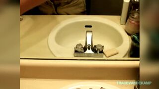 PoV Fucking Our Emo Houseboy In the Bathroom While He is Cleaning - Anal - 2 image