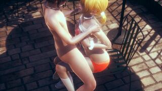 Yaoi Femboy - Fer boobjob and anal by other femboy - 8 image