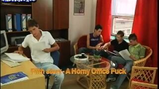 Guys fucking and facialcum in the office