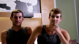 Twink demonstrates his blowjob skills before raw fucking