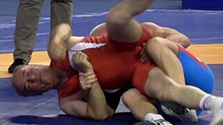 old men wrestling, Two Hot Daddies Go At It - 1 image