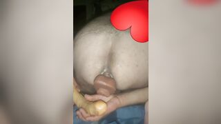 Two dildos split my little anus - 10 image