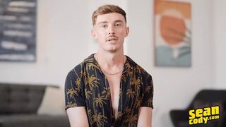 Phoenix Lets His Hands Wander Across His Toned, Hairless Chest Before Touching His Thick Dick - SEAN CODY - 1 image