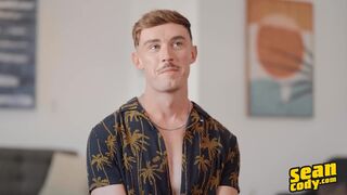 Phoenix Lets His Hands Wander Across His Toned, Hairless Chest Before Touching His Thick Dick - SEAN CODY - 3 image