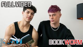 NastyTwinks - BookWorm - Harley Xavier Wants Friends Over and Needs to Convince Step Bro Jordan Haze to Let Him. Raw Fuck Time - 1 image