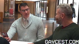 Gaycest Euro stepson Serg Shepard sucks off hung daddy - 3 image