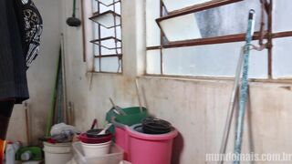 Man with a 25 cm dick fucks all the guys who left their phones on the wall. A show of cum! - 1 image