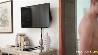 NextDoorBuddies Twink Takes Raw Advantage of Handyman's Big Boner - 5 image