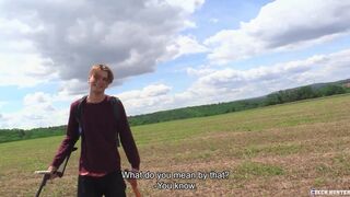 A Twink Has His Metal Detector Ready To Hunt For Metal But He Stumbles Upon A Guy With A Dick Hard As A Metal - BIGSTR