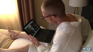 Stepson Stumbles Upon His Stepdad Jerking Off He Then Offers Him His Body To Play With - TWINKPOP - 2 image