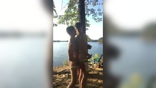 Two hot guys fucking in the woods. - 7 image