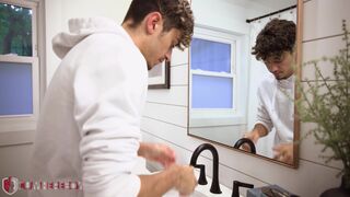 Leaky Pipes - Plumber Vincent Goes to Fix Donavin's Leaky Pipes, Takes Donavin's Leaky Pipe Deep Inside Raw Instead - 2 image