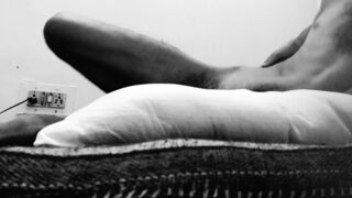 Closeup look of hole in big dick. Experimental masturbation porn. - 15 image
