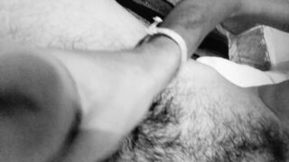 Closeup look of hole in big dick. Experimental masturbation porn. - 6 image