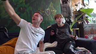 Gettin 2 know Super Fit 19yr, pop star looks, proper chav takes CUM up the arse- Unedited vid - 7 image