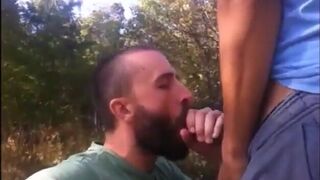 OUTDOOR FUCKING SUCKING CUM - 10 image