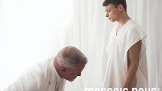 MasonicBoys Ravenous DILF holy man Dale Savage eats out twink anus - 2 image