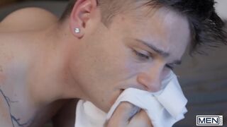 MEN - Ryan Bailey Kneels To Take Malik Delgaty's Load Directly Into His Mouth, Successfully Quenching His Thirst For Cum - 10 image