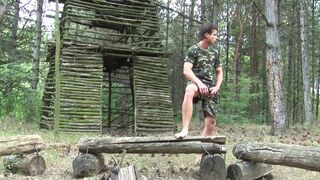 Horny gays in training have a wild threesome - 3 image