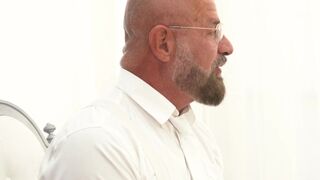 MasonicBoys Suited hairy DILF Felix Kamp seduces smooth inexperienced twink - 2 image