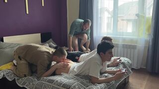 Together with My Stepfather, I Fuck My Console-playing Friends