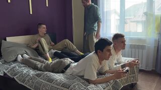 Together with My Stepfather, I Fuck My Console-playing Friends