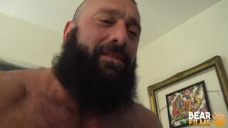 BEARFILMS Bearded Alex Tikas And Julian Torres 3way Bareback