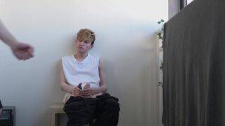 I seduced a friend to have sex, a tight twink and cummed in my mouth - 5 image