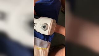 Mature with masturbator