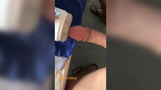 Mature with masturbator