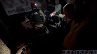 Twisted 19yr old Twink Risky Shag barebacked by random strangers