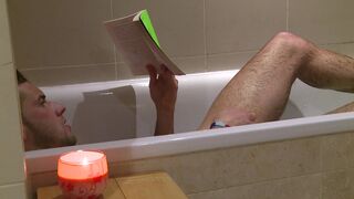 Theo Reid & Dan Broughton, relaxing sex in a hot tub, with