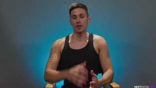 Gorgeous Twink Sensually Flip Fucks Real Life Tatted BF Hunk - 2 image