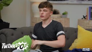 TWINKPOP - Clark Reid Fucks Trevor Brooks In Doggystyle, Then Pours Nacho Cheese On His Cock To Suck It Off - 3 image