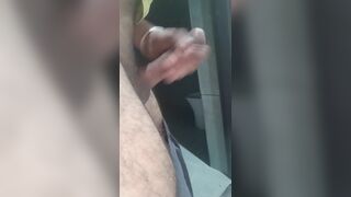 Showing new friend penis in the neighborhood and making him feel good - 10 image
