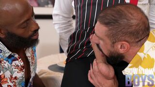 Italian Waiter Hunk Is Out Of Bananas But Seves His BIG COCK