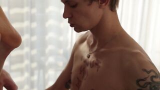 Sucked a Guy's Big Dick and Took Cum in His Mouth