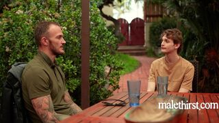 Christian Wilde & Garrett Kinsley share a prison buddy for a wild bareback threesome