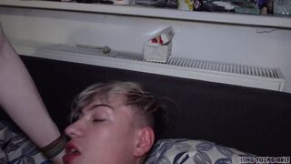 Owen Banks and Alexis Scott get raw and wild on a stranger's bed