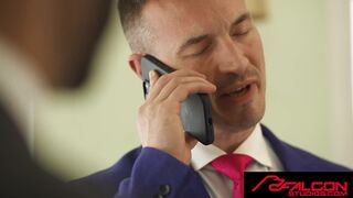 Derek Kage, Grant Ducati, Seth Peterson & Drew Valentino get down and dirty in a wild, upside-down cumfest - 2 image