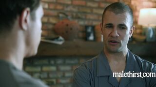 Kyler Drayke seduces a hung hunk with a hot story & a hot face