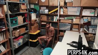 Leon & Timarrie Baker caught shoplifting & punished with rough bareback sex