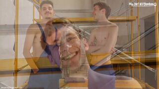 Bareback anal pounding with a drill machine - Rosebud twink gets her ass stretched wide open!