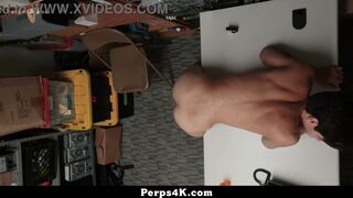 Bareback cop Alonso Meyer & Drake Magnum get their assholes stretched by Vinnie Stefano's thick meat - 10 image